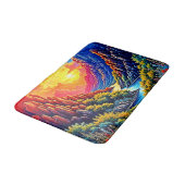 Sunset Canyon River Kunst Badmat (Gekanteld)