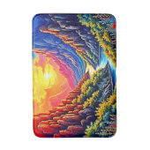 Sunset Canyon River Kunst Badmat (Voorkant Verticaal)