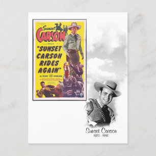 Sunset Carson - 1920 - 1990 Briefkaart