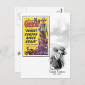 Sunset Carson - 1920 - 1990 Briefkaart (Voorkant / Achterkant)