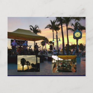 Sunset Celebration Briefkaart - Fort Myers Beach