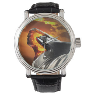 Sunset Chief Pontiac Chieftain Classic Car Horloge