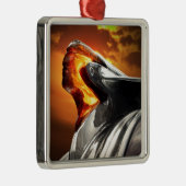 Sunset Chief Pontiac Chieftain Classic Car Metalen Ornament (Rechts)