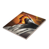 Sunset Chief Pontiac Chieftain Classic Car Tegeltje (Zijkant)