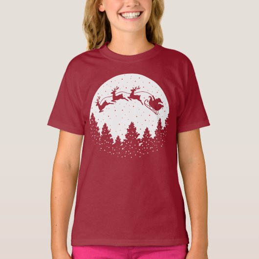 Sunset Christmas T-shirt (Voorkant)