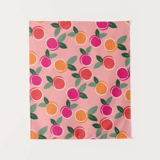 Sunset Citrus Symphony Wandkleed (Voorkant)