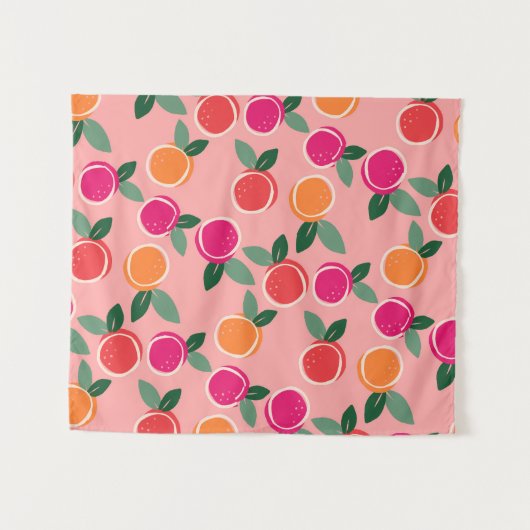 Sunset Citrus Symphony Wandkleed (Voorkant (horizontaal))