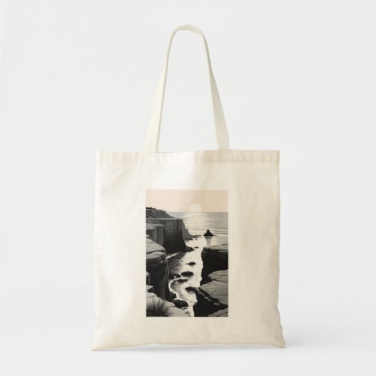 SUNSET CLIFF-Canvas tas (Voorkant)