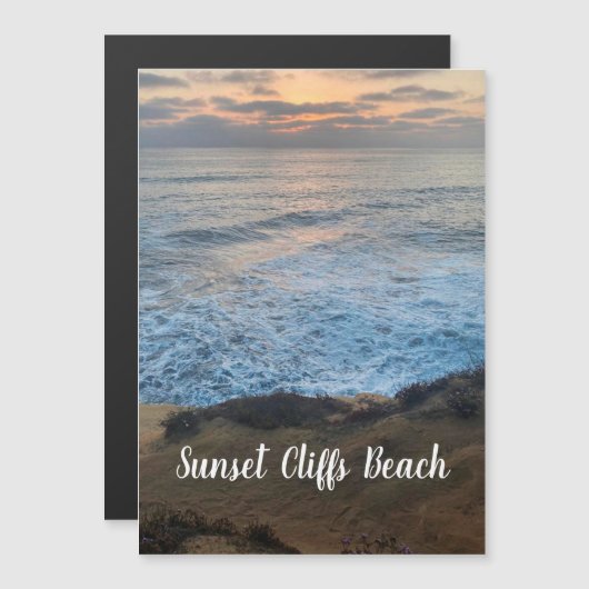 Sunset Cliffs Beach Magnet (Devant / Derrière)