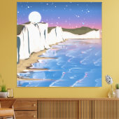 Sunset Cliffs by the Ocean Canvas Afdruk (Insitu (Woonkamer))