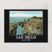 Sunset Cliffs, San Diego CA, Briefkaart (Voorkant)