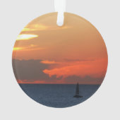 Sunset Clouds and Sailboat Seascape (dos)