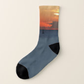 Sunset Clouds and Sailboat Seascape (Gauche - extérieur)