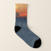 Sunset Clouds and Sailboat Seascape (Gauche intérieur)