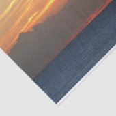 Sunset Clouds and Sailboat Seascape Tissuepapier (Detail)