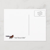 Sunset Clouds en Sailboat Save the Date Briefkaart (Achterkant)