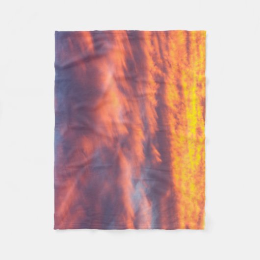 Sunset Clouds Fleece Blanket (Voorkant)