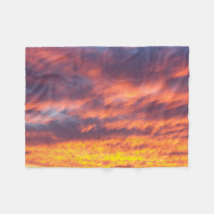 Sunset Clouds Fleece Blanket Deken