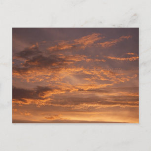 Sunset Clouds I Colorful Sky Photography Briefkaart