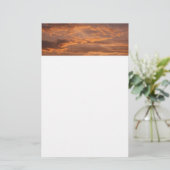 Sunset Clouds I Colorful Sky Photography Briefpapier (Staand voorkant)