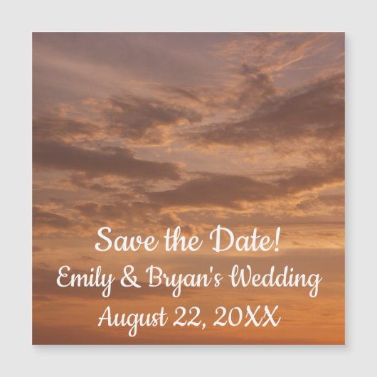 Sunset Clouds II Pastel Abstracte Natuur (Voorkant)