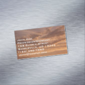 Sunset Clouds II Pastel Abstracte Natuur Magnetisch Visitekaartje (Voorbeeld)