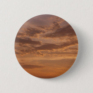 Sunset Clouds II Pastel Abstracte Natuur Ronde Button 5,7 Cm