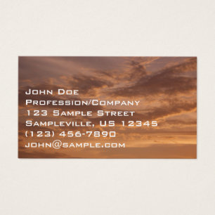 Sunset Clouds II Pastel Abstracte Natuur Visitekaartje