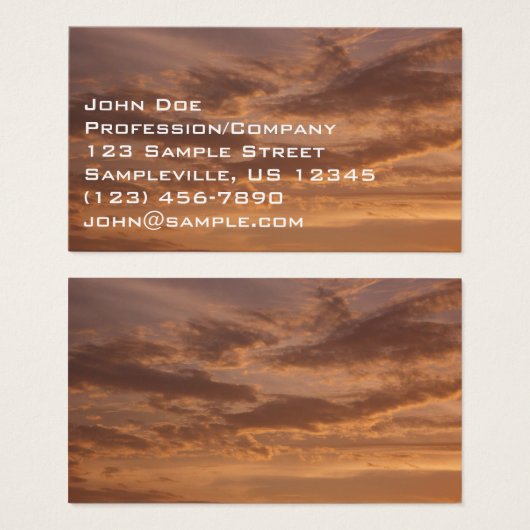 Sunset Clouds II Pastel Nature Abstraite (Devant & derrière)