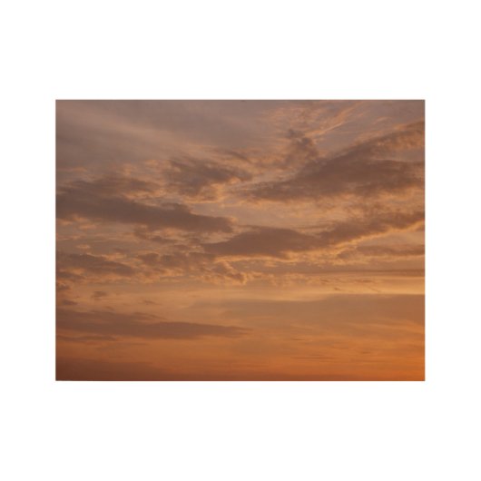 Sunset Clouds III Pastel Abstracte Natuur Houten Poster (Voorkant)