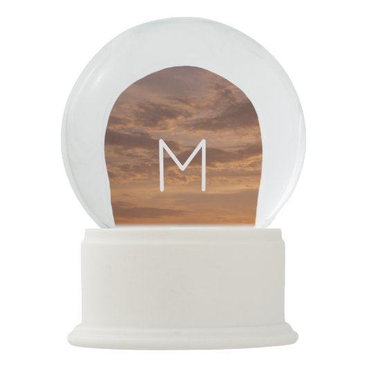 Sunset Clouds III Pastel Abstracte Natuur Sneeuwbol (Voorkant)