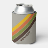 Sunset Clover Stripes with Name Blikjeskoeler (Blikje Voorkant)