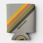 Sunset Clover Stripes with Name Blikjeskoeler (Achterkant)