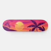 Sunset Coastal Palm Trees Skateboard (Horizontaal)