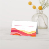 Sunset Color Waves Modern Wedding (Voorkant)
