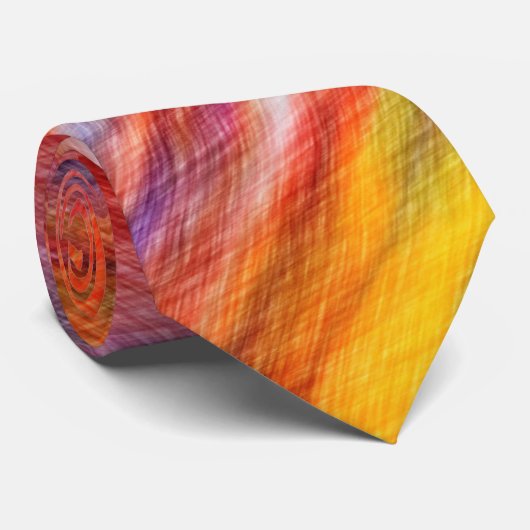 Sunset Colors Stropdas Abstract (Opgerold)