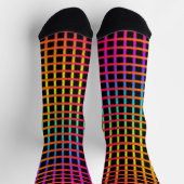 Sunset Colours Grid Lines op Crazy Sokken (Top)