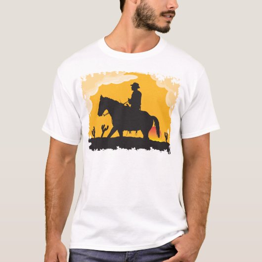 Sunset Cowboy T-shirt (Voorkant)