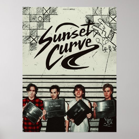 SUNSET CURVE 2 POSTER (Voorkant)