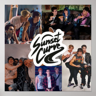 Sunset Curve Collage van JATP Poster
