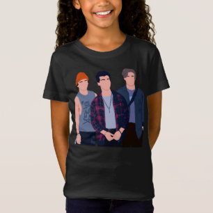 Sunset Curve jongens minimalistisch T-shirt