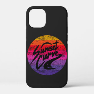 Sunset Curve retro-ontwerp iPhone 12 Mini Hoesje