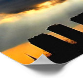 Sunset Cutting Through the Storm Poster (Hoek)