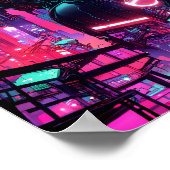Sunset CyberCity Poster (Hoek)