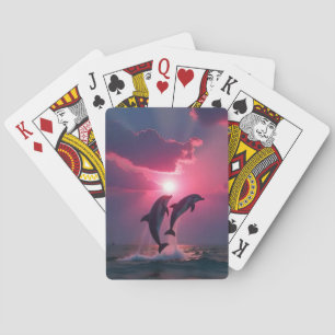 Sunset Dance: Dolfijnen in harmonie Pokerkaarten