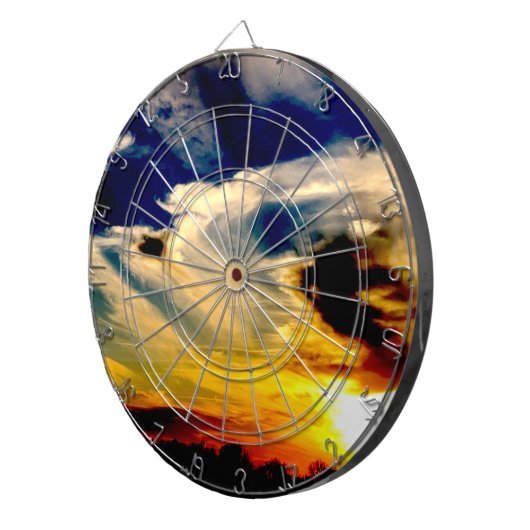 Sunset Dartbord (Voorkant Rechts)