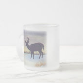 Sunset Deer Design Matglas Koffiemok (Voorkant links)