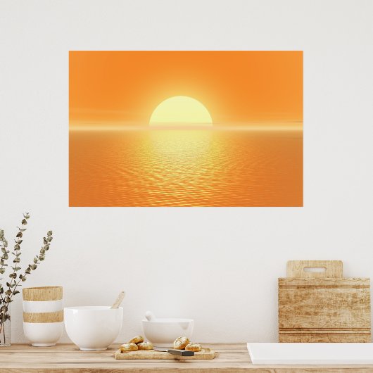 Sunset delight poster (Keuken)