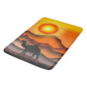 Sunset Desert Camel Bath Mat (Gekanteld)