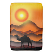 Sunset Desert Camel Bath Mat (Voorkant Verticaal)